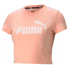 T-särk naistele Puma Essentials Slim Logo, roosa цена и информация | Спортивная одежда для женщин | kaup24.ee