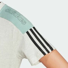 Lühikeste varrukatega T-särk Adidas Logo Colorblock, beež hind ja info | Naiste spordiriided | kaup24.ee