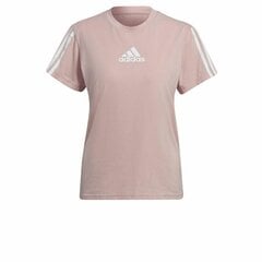 Футболка с коротким рукавом Adidas Loungewear Essentials Slim Logo, розовая цена и информация | Спортивная одежда для женщин | kaup24.ee