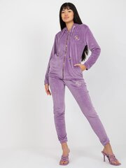 фиолетовый женский велюровый комплект с кардиганами melody цена и информация | Спортивная одежда женская | kaup24.ee