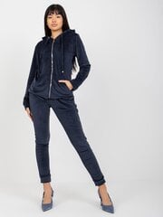 женский велюровый комплект темно-синего цвета с кардиганами цена и информация | Спортивная одежда женская | kaup24.ee