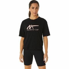 Футболка с коротким рукавом женская Asics Tiger Чёрный цена и информация | Спортивная одежда для женщин | kaup24.ee