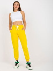 желтые гладкие спортивные штаны-джоггеры с карманами цена и информация | Спортивная одежда женская | kaup24.ee