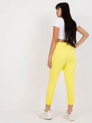 базовые спортивные штаны светло-желтого цвета с эластичным поясом цена и информация | Спортивная одежда для женщин | kaup24.ee