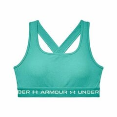 Спортивный бюстгальтер Under Armour  Crossback Mid Аквамарин цена и информация | Спортивная одежда для женщин | kaup24.ee