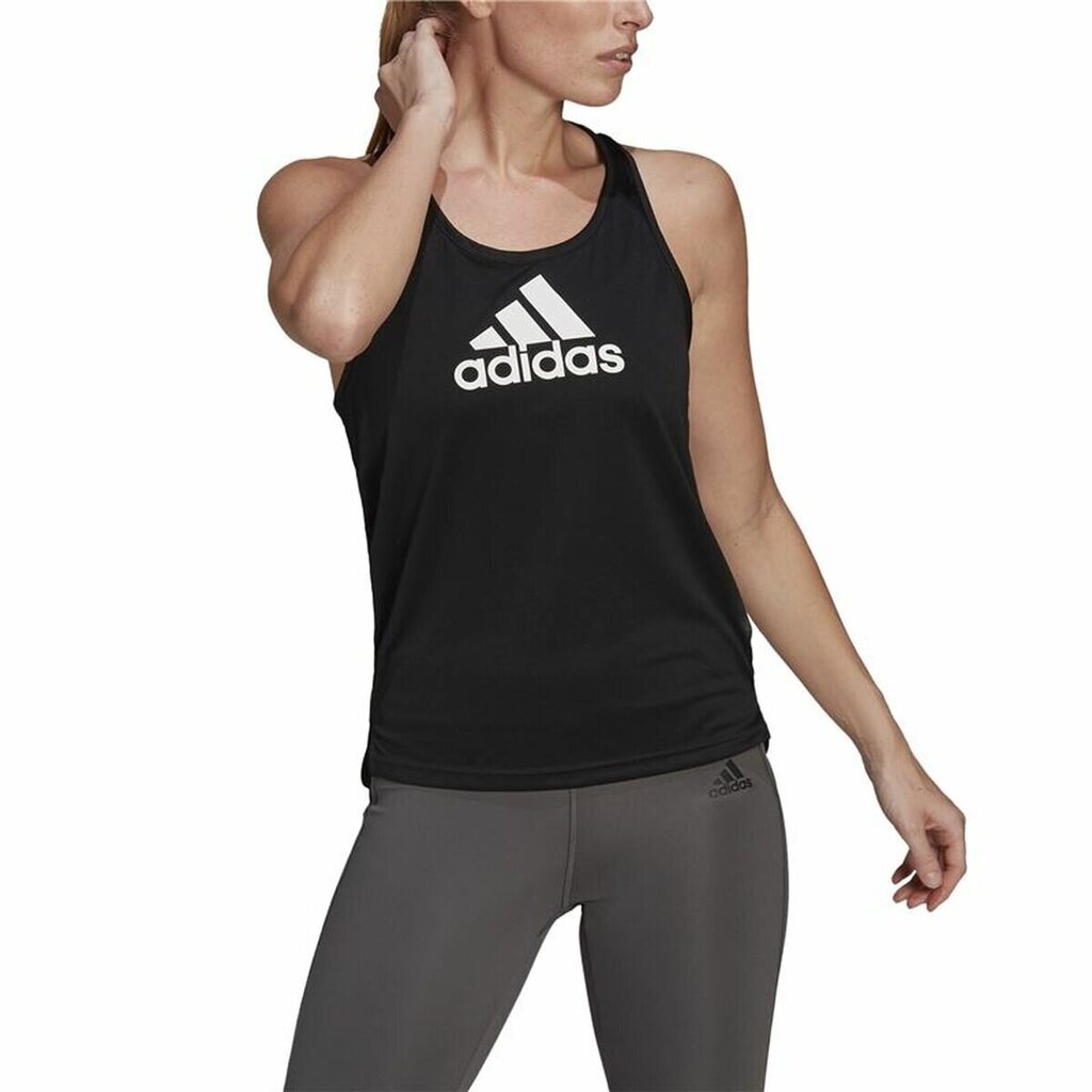 T-särk naistele Adidas Aeroready D2M, must цена и информация | Naiste spordiriided | kaup24.ee