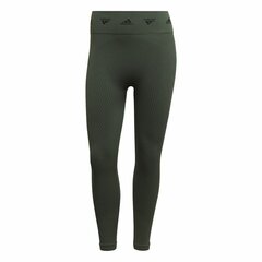 Женские спортивные колготки Adidas Aeroknit Branded 7/8 Tight Зеленый цена и информация | Спортивная одежда для женщин | kaup24.ee