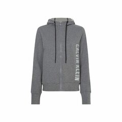 Dressipluus naistele Calvin Klein Full Zip, hall цена и информация | Спортивная одежда для женщин | kaup24.ee