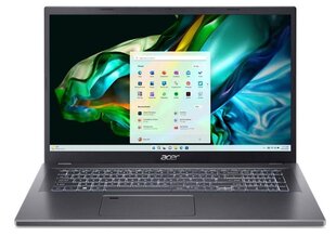 Notebook|ACER|Aspire|A517-58M-714E|CPU Core i7|i7-1355U|1700 MHz|17.3&quot;|1920x1080|RAM 16GB|DDR5|SSD 1TB|Intel Iris Xe Graphics|Integrated|ENG/ RUS|Windows 11 Home|Steel Grey|2.3 kg|NX.KHNEL.003 hind ja info | Sülearvutid | kaup24.ee