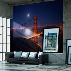 Fototapeet - Golden Gate Bridge at night цена и информация | Фотообои | kaup24.ee