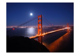 Fototapeet - Golden Gate Bridge at night hind ja info | Fototapeedid | kaup24.ee