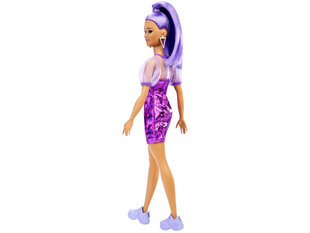 Barbie Fashionistas lilla juustega nukk цена и информация | Игрушки для девочек | kaup24.ee