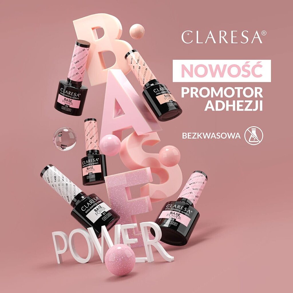 Aluslakk Claresa Power Bass 03, 5g hind ja info | Küünelakid, küünetugevdajad | kaup24.ee