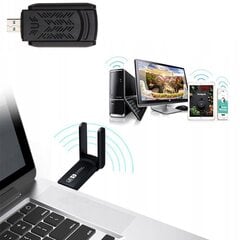 Wifi adapter 1300Mbps цена и информация | Адаптеры и USB-hub | kaup24.ee