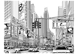 Fototapeet - Street in New York city цена и информация | Фотообои | kaup24.ee