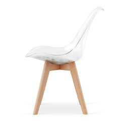 комплект из 3 стульев Leobert Mark, белый/коричневый цена и информация | Стулья для кухни и столовой | kaup24.ee