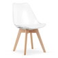 3 tooli komplekt Leobert Mark, valge/pruun hind ja info | Söögitoolid, baaritoolid | kaup24.ee