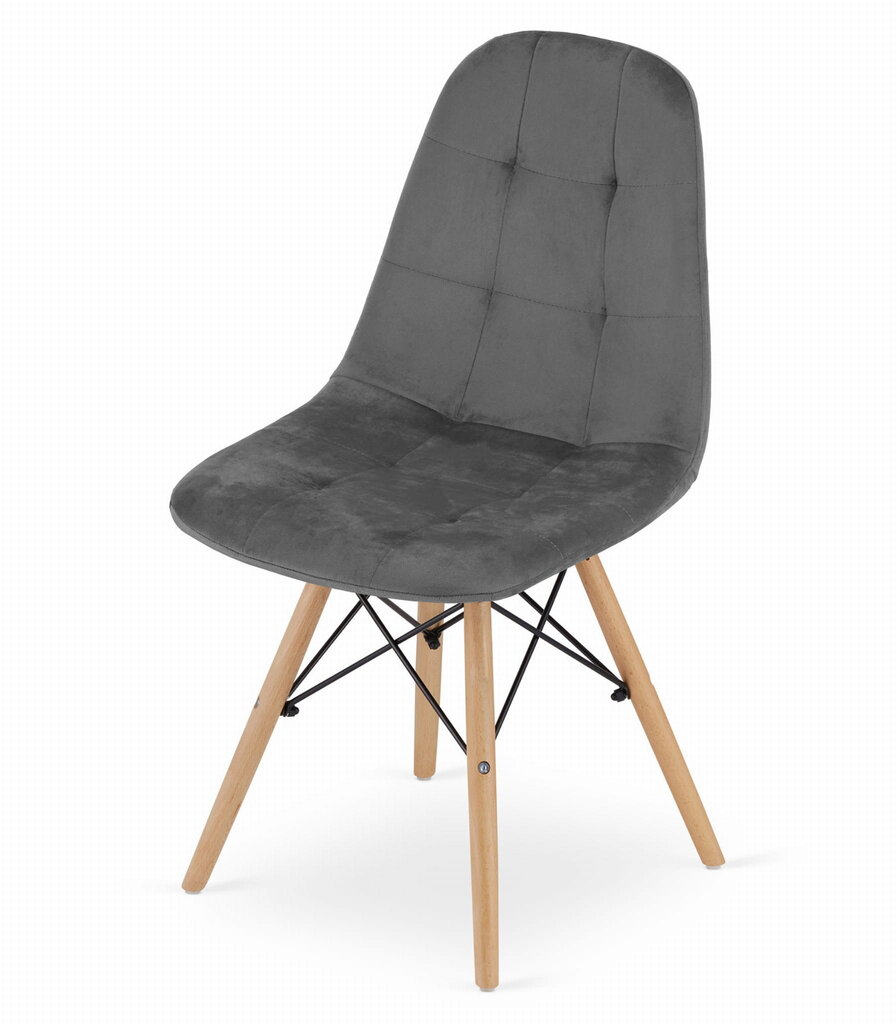 Komplektis 2 tooli Leobert Dumo, hall/pruun hind ja info | Söögitoolid, baaritoolid | kaup24.ee