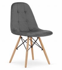 Komplektis 2 tooli Leobert Dumo, hall/pruun hind ja info | Söögitoolid, baaritoolid | kaup24.ee