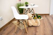 leobert Zubi 3 lastetoolist koosnev komplekt, valge/pruun hind ja info | Laste lauad ja toolid | kaup24.ee