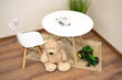 leobert Zubi 3 lastetoolist koosnev komplekt, valge/pruun hind ja info | Laste lauad ja toolid | kaup24.ee
