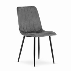 комплект из 2 стульев Leobert Lava, серый/черный цена и информация | Стулья для кухни и столовой | kaup24.ee