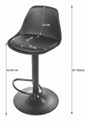 2 tooli Leobert Hoga, must/hõbedane komplekt hind ja info | Söögilaua toolid, köögitoolid | kaup24.ee