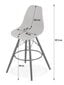 3 tooli Leobert Lamal, valge/pruun komplekt цена и информация | Söögitoolid, baaritoolid | kaup24.ee