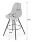 4 tooli Leobert Lamal, hall/pruun komplekt hind ja info | Söögitoolid, baaritoolid | kaup24.ee
