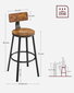 2 tooli Leobert LBC026B01V1, must/pruun komplekt цена и информация | Söögitoolid, baaritoolid | kaup24.ee