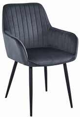 Komplektis 2 tooli Leobert Solden, hall/must hind ja info | Söögilaua toolid, köögitoolid | kaup24.ee