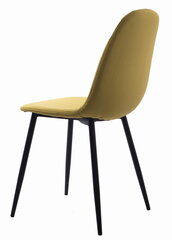 комплект из 2 стульев Leobert Dart, желтый/черный цена и информация | Стулья для кухни и столовой | kaup24.ee