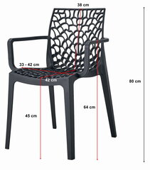 Komplektis 4 tooli Leobert Okin, must hind ja info | Söögitoolid, baaritoolid | kaup24.ee