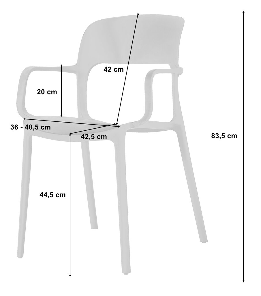 4 tooli Leobert Saha komplekt, must hind ja info | Söögitoolid, baaritoolid | kaup24.ee