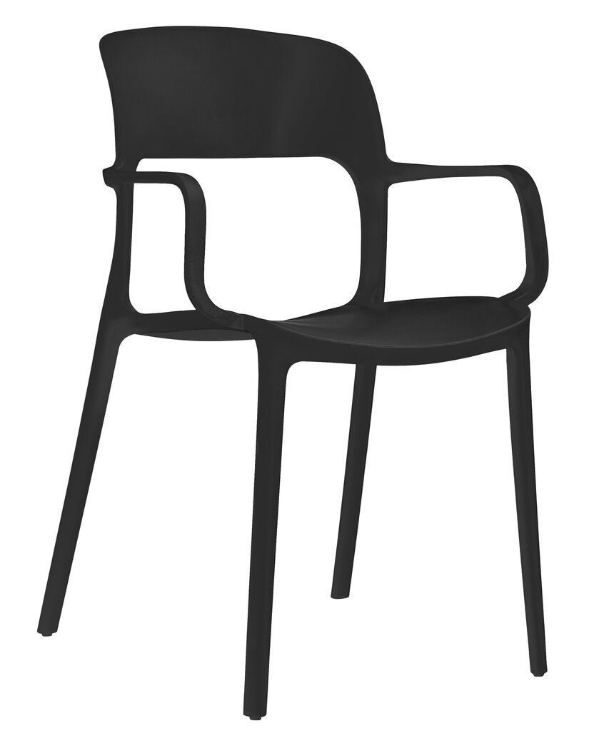 4 tooli Leobert Saha komplekt, must hind ja info | Söögitoolid, baaritoolid | kaup24.ee