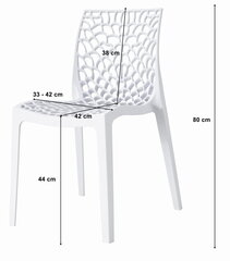 комплект из 3 стульев Leobert Bafo, черный цена и информация | Стулья для кухни и столовой | kaup24.ee