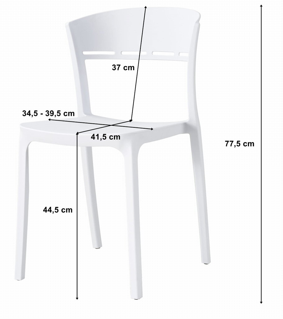 Komplektis 4 tooli Leobert Coco, must hind ja info | Söögitoolid, baaritoolid | kaup24.ee