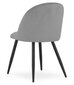 Komplektis 4 tooli Leobert Bello, hall/must цена и информация | Söögilaua toolid, köögitoolid | kaup24.ee