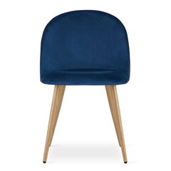 Komplektis 3 tooli Leobert Bello, sinine/pruun hind ja info | Söögilaua toolid, köögitoolid | kaup24.ee