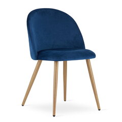 Komplektis 3 tooli Leobert Bello, sinine/pruun hind ja info | Söögitoolid, baaritoolid | kaup24.ee
