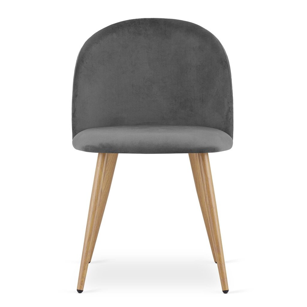 Komplektis 4 tooli Leobert Bello, hall/pruun hind ja info | Söögilaua toolid, köögitoolid | kaup24.ee