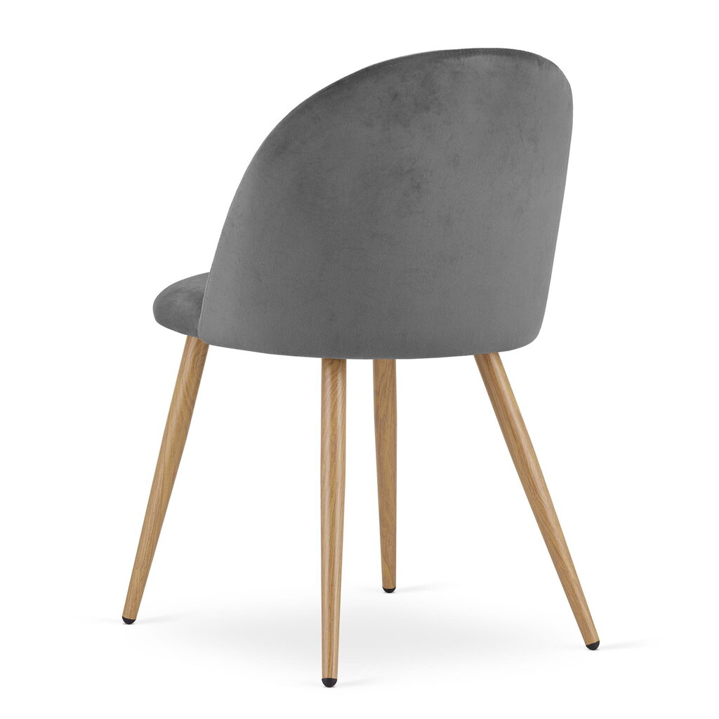 Komplektis 3 tooli Leobert Bello, hall/pruun hind ja info | Söögilaua toolid, köögitoolid | kaup24.ee
