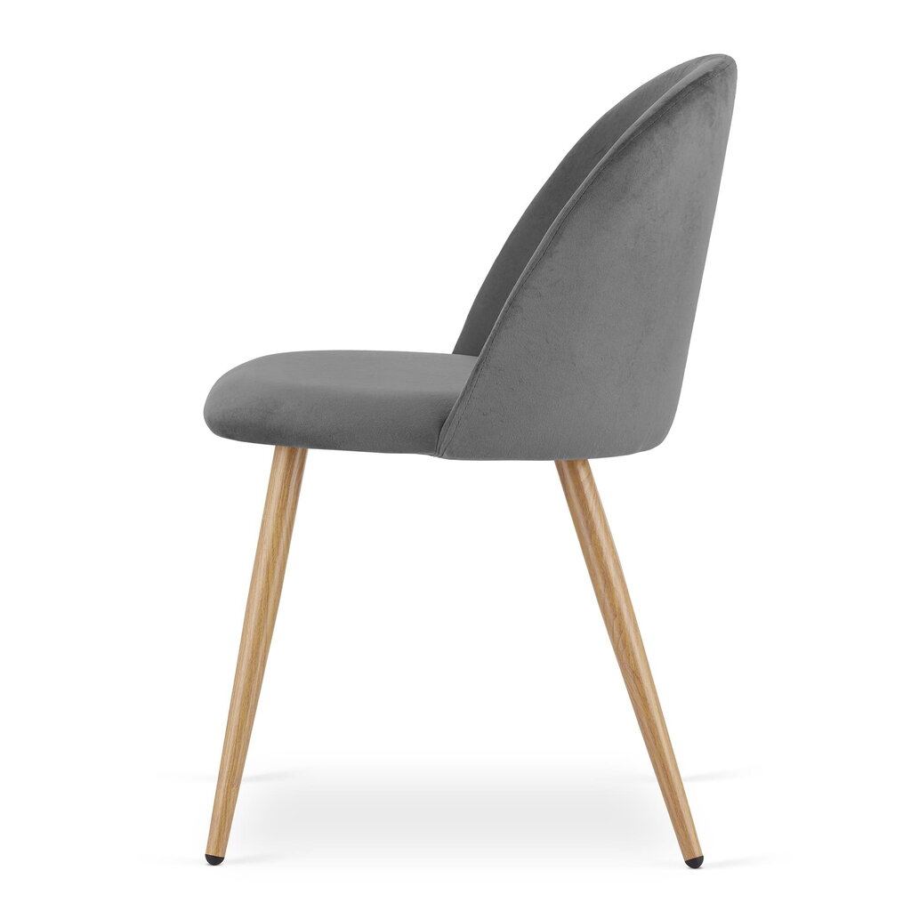 Komplektis 2 tooli Leobert Bello, hall/pruun hind ja info | Söögilaua toolid, köögitoolid | kaup24.ee