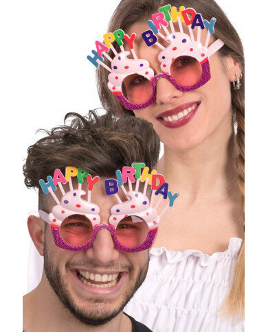 Prillid "Happy Birthday" цена и информация | Karnevali kostüümid | kaup24.ee