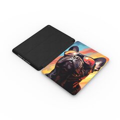 Black French Bulldog with glasses Case iPad 10.2 (9th/8th/7th Gen) цена и информация | Чехлы для планшетов и электронных книг | kaup24.ee