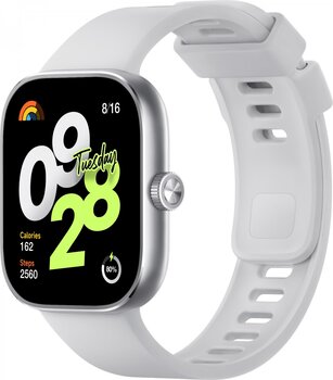 Xiaomi Redmi Watch 4 Silver Gray цена и информация | Смарт-часы (smartwatch) | kaup24.ee
