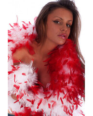 Boa suur valge-punane 180 cm hind ja info | Karnevali kostüümid | kaup24.ee