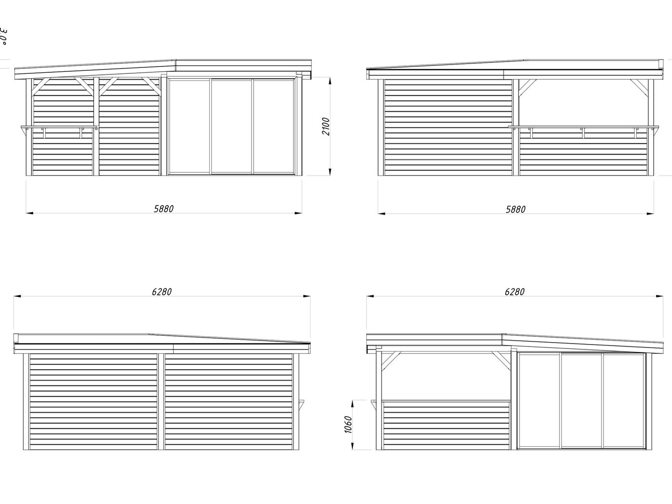 Suveköök Lenna 24,9 m² SET410 liugustega ja halli puidukaitsega hind ja info | Kuurid ja aiamajad | kaup24.ee