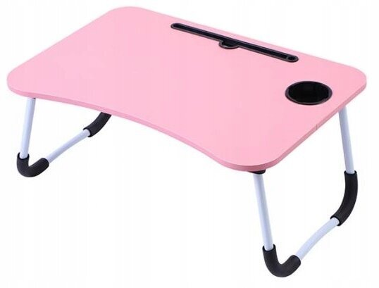 Kokkupandav sülearvuti laud, roosa hind ja info | Arvutilauad, kirjutuslauad | kaup24.ee