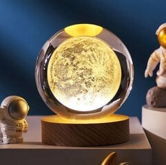 Öölamp Deviss 3D Galaxy Crystal Ball цена и информация | Настольные лампы | kaup24.ee